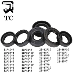 TC 21 22 23*28 30 32 35 38 40 42 45 47 48 52 55*4 5 6 7 810 Nitrile Rubber NBR Grooved Lip Spring Gasket Ring Skeleton Oil Seal