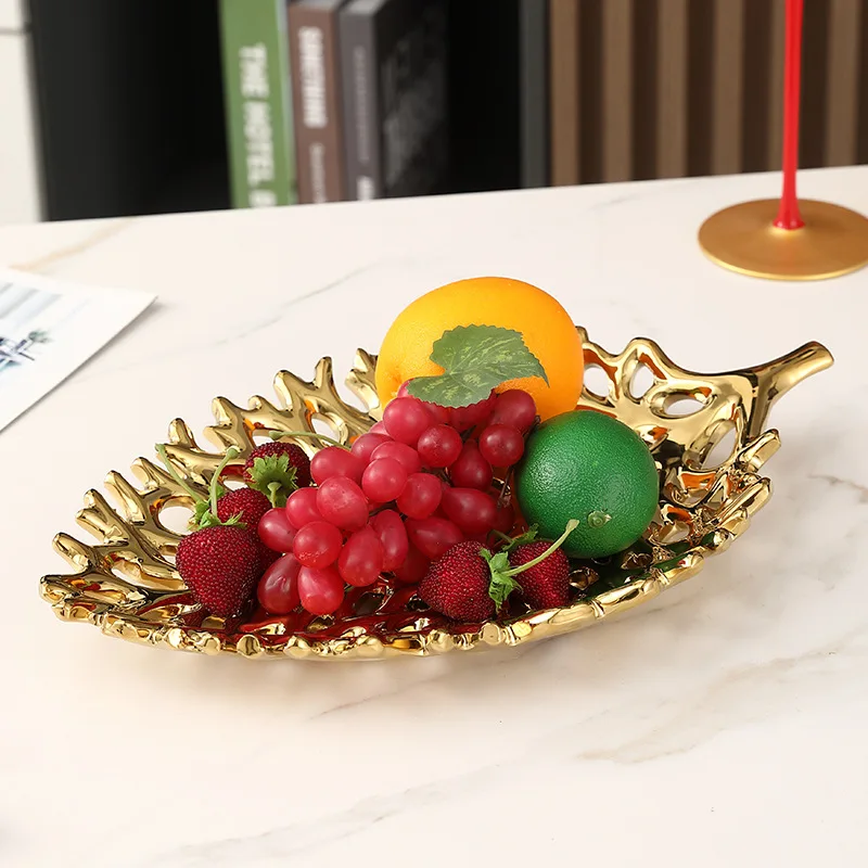 

Nordic Simple Fruit Plate Living Room Coffee Table Household Creative Small Fruit Candy Snack Plate Light Luxury Decoration