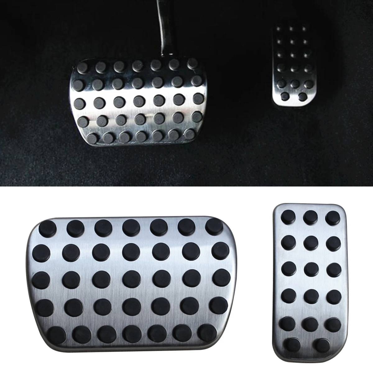 

For MERCEDES-BENZ V250 V300 Class Vito Metris 2016-2023 W447 W639 Steel Brake Gas Accelerator Pedal Cover Trims Accessories