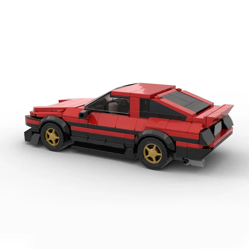 314 Uds MOC Toyota GT Apex ciudad roja campeones modelo regalo de Navidad juguetes de construcción bloques arquitectura montar ladrillo creativo niños