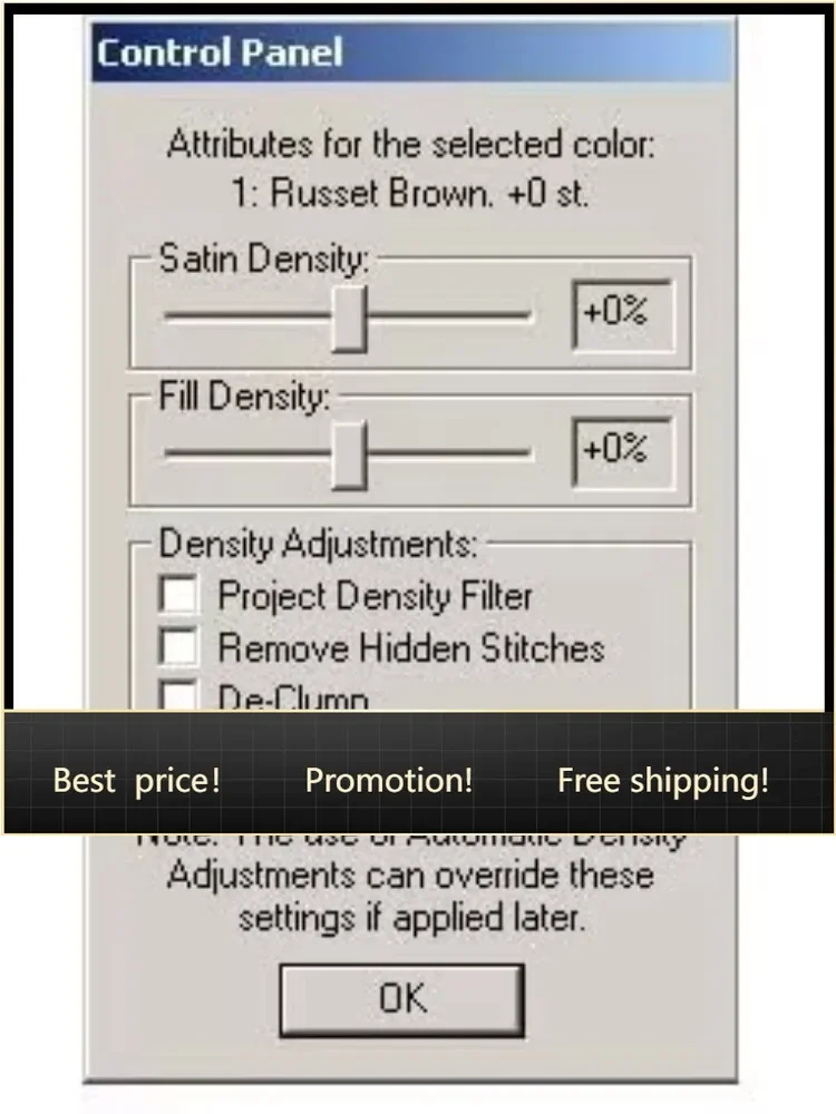 Brand new fast shippingBestsellerDensity Repair Kit Pro Embroidery Software for Mac & PC
