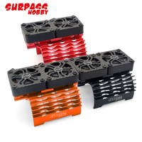 Surpass Hobby Aluminum Alloy Double Cool Fans Heat Sink 40mm/50mm For Rocket 4068 4076 4274 56112 5692 Motor 1/5 1/8 1/10 Car