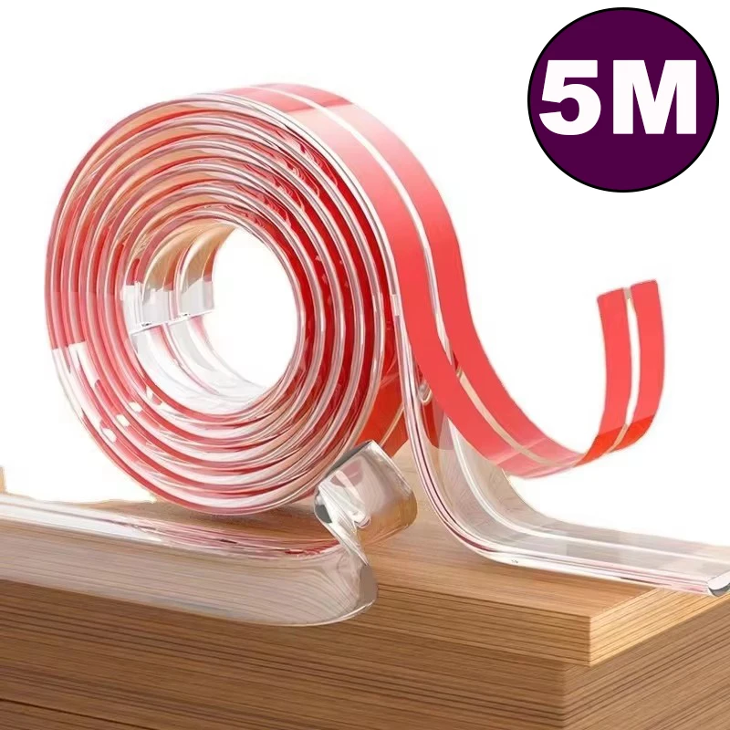 1/3/5M Table Edge Guard Furniture Corner Protector Strip Self Adhesive Transparent Kids Collision Proof Soft Bumper Baby Safety
