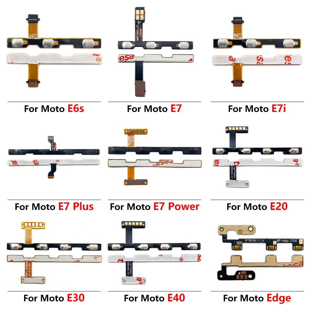 NEW Power on/off Volume Key Button Flex Cable Ribbon For Motorola Moto E20 E30 E40 E6s E7i E7 Power E6 Plus E5 Play Go