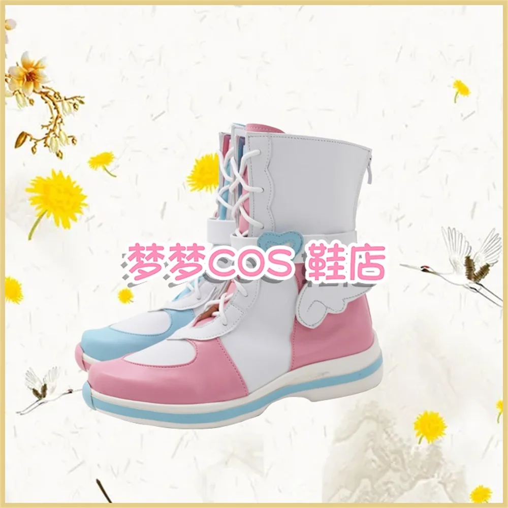 Chaussures de Cosplay Vtuber YouTuber Amamiya Kokoro, bottes de jeu d'anime Halloween noël arc-en-ciel cos0 W2356