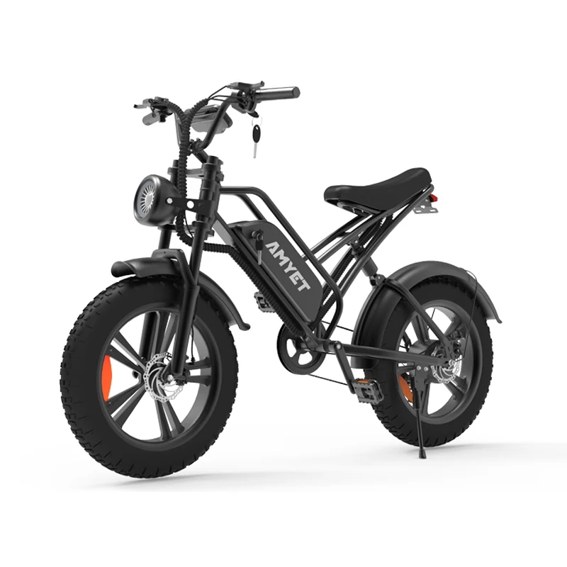 

US EU Stock Electric Bike 750W Mountain Snow Electric Bike 48V15AH Lithium Battery Electric Bike 20 Inch Fat Tire Electric Bike