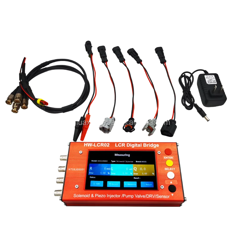 Electronic HW-LCR02 LCR Simulator Auto Parts Solenoid & Piezo Injector Tester