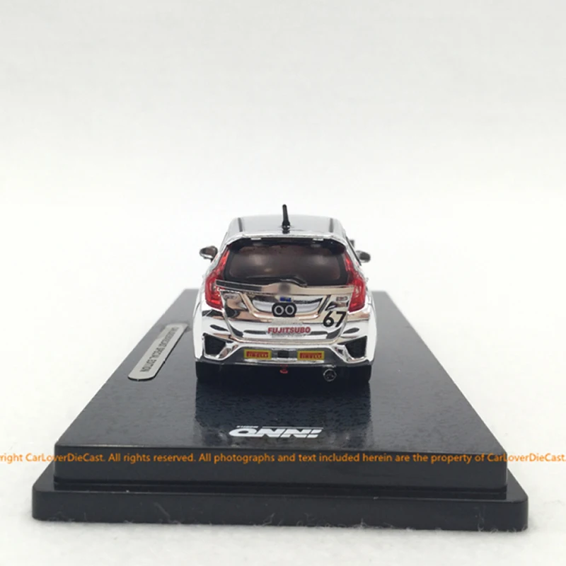 INNO 1:64 Model Car Fit 3 Js Racing No.67 Alloy Die-Cast Vehicle Silver