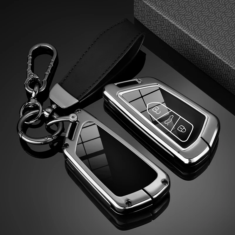Zinc Alloy Car Key Case Cover Shell For VW Volkswagen Golf 8 2020 Skoda Octavia A8 MK8 2022 2021 SEAT 2023 Leon MK4 Accessory 24