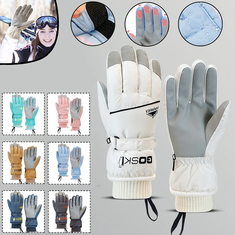 

Men Women Winter Ski Gloves Waterproof Ultralight Snowboard Gloves Motorcycle Riding Snow Keep Warm Windproof Gloves