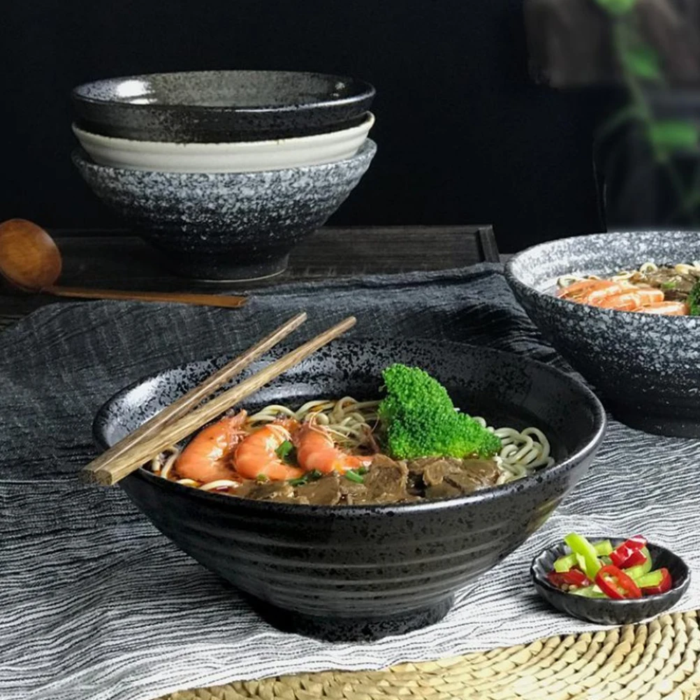 

Black Ceramic Dessert Bowl Fine Craftsmanship Elegant Thickened Salad Bowl for Daily Use Party Wedding Event Serving