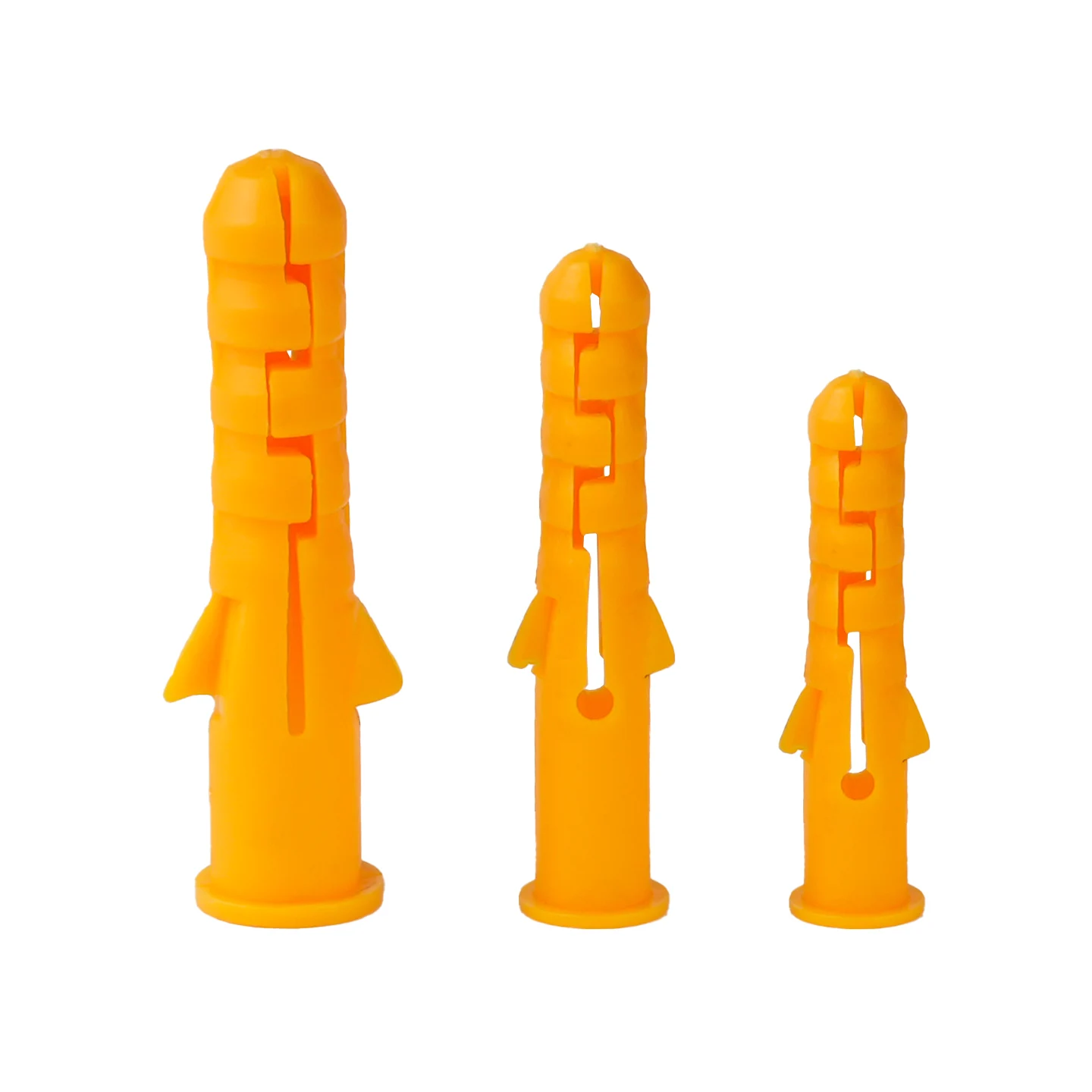 50-200pcs Plastic Expansion Tube M6 M8 M10 Rubber Plug Bolt Expansion Screw Plastic Tube Rubber Particle Anchor Plug Wall Plug