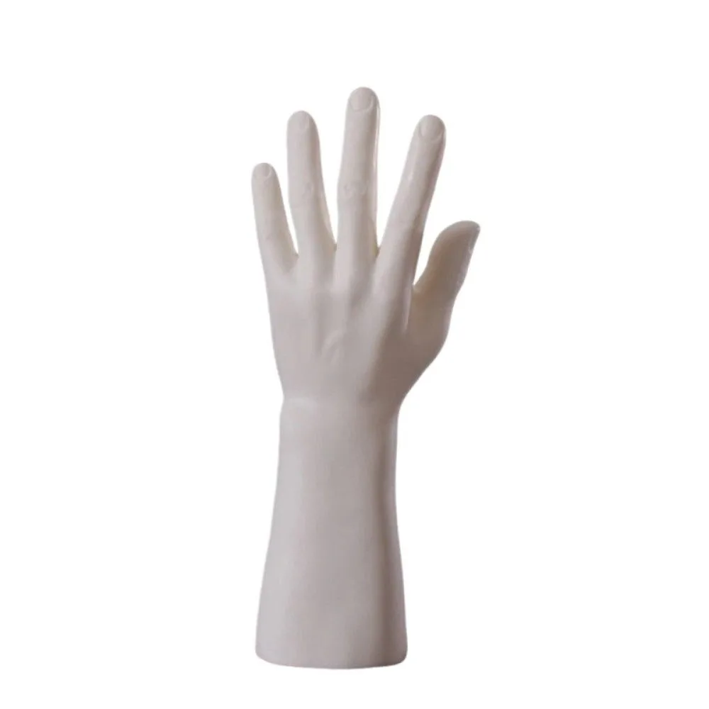 Matte Hard Male Hand Model Standing Realistic Hand Display Stand Portable Durable Ring Display Prop Watch Display