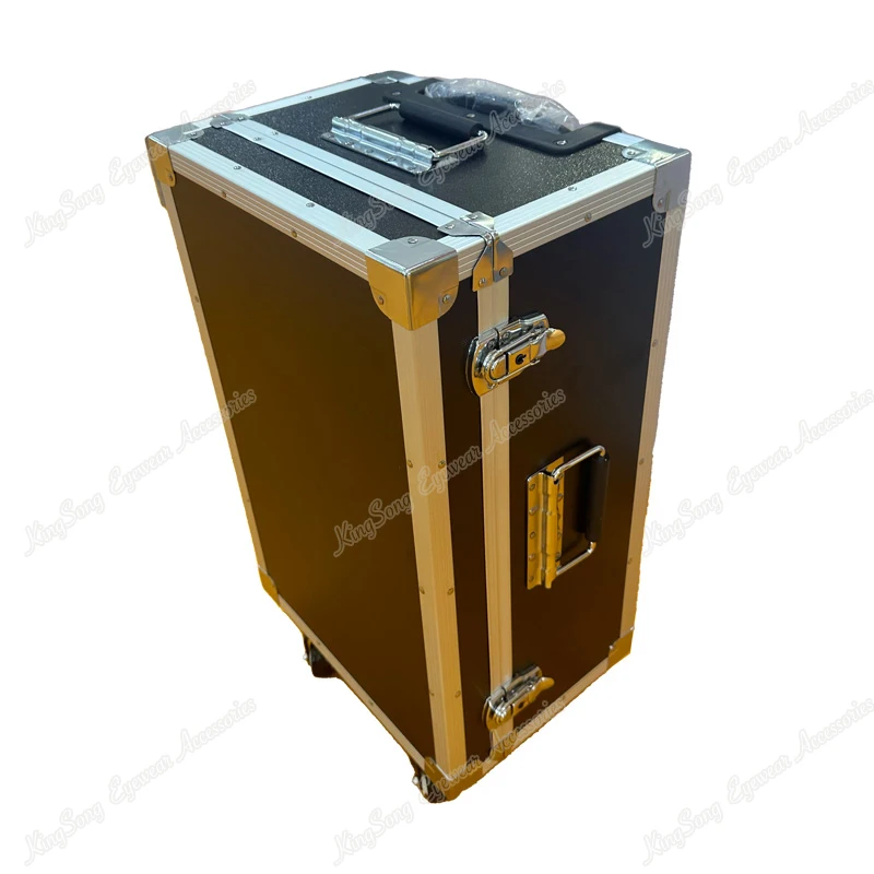 Reinforced Robust Eyewear Travel Trolley Trunk Suitcase with Wheels and Puller for 90 Frames