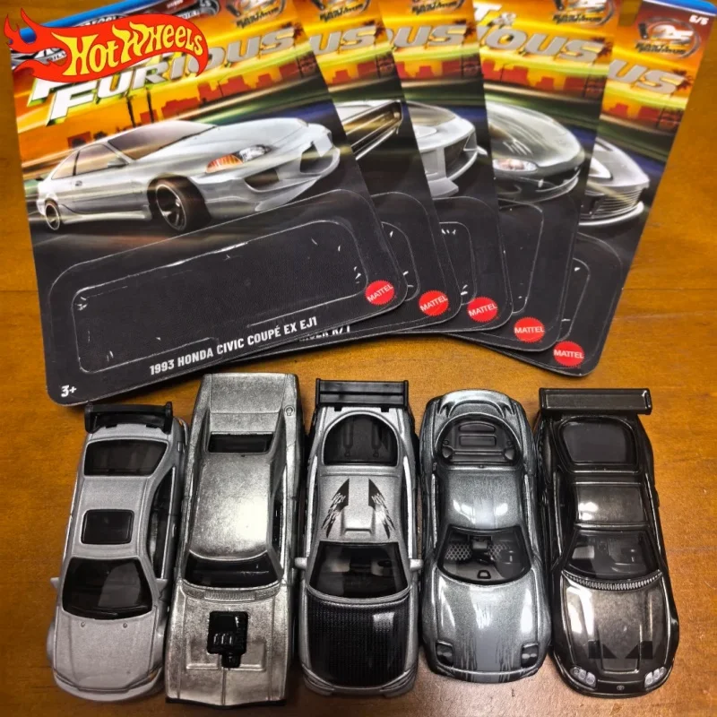 New Hot Wheels Silver Series Fast and Furious 26Q HNR88 New Honda Civic Dodge Charger Mitsubishi Collectible Car Model Toy Gift