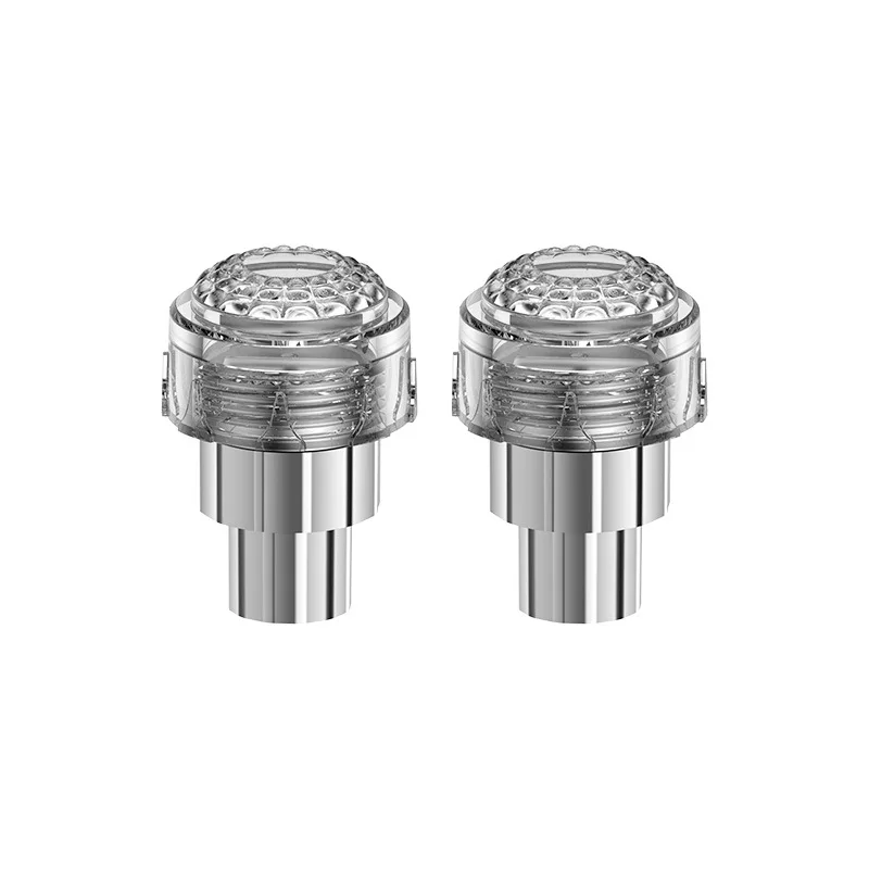 2Pcs Colorful Vibration‑Sensor LED Strobe Tire Lights, Waterproof Wheel Wind Decor Flash Lamp for Motorcycle E‑Bike Bicycle