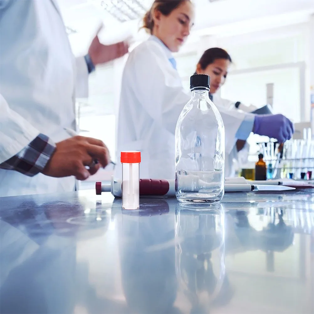 

12Pcs Disposable Stool Sampling Tubes Leak Proof Single Use Specimen Containers Medical Sample Storage Tubes Specimen Container