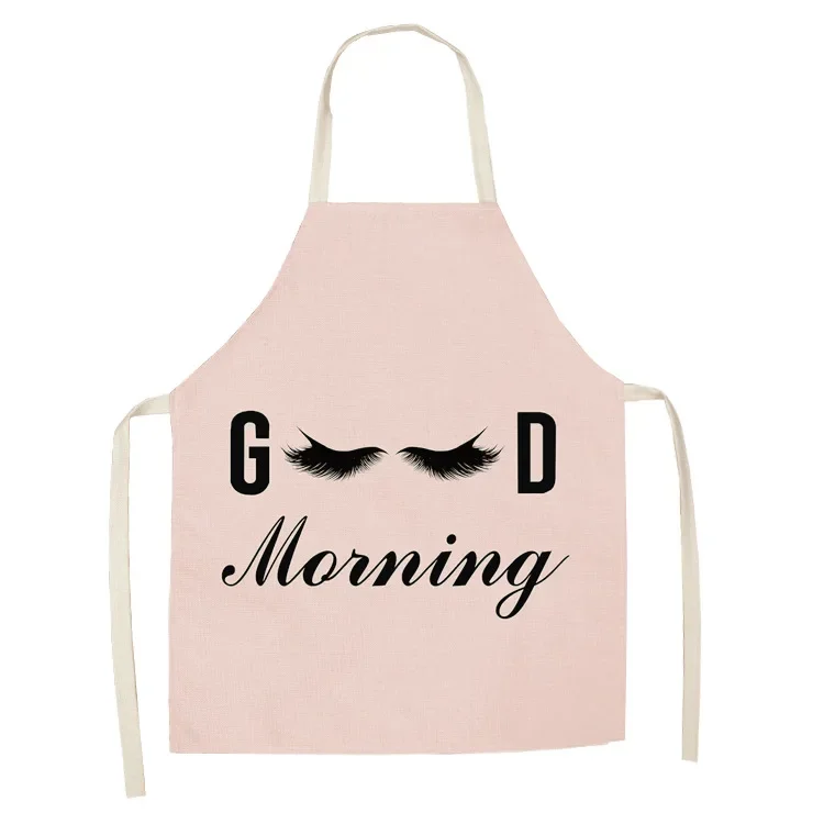 Ladies Eyelash Printing Alpaca Apron Kitchen Cooking Accessories Aprons Apron for Men Cafe Kitchen Apron Kitchen Apron Women