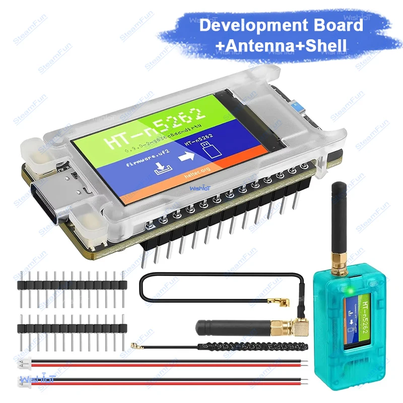 T114 LoRa Meshtastic Node - SX1262 868/915MHz Dev Board w/TFT Display Bluetooth & GNSS for Arduino IoT LoRaWAN Projects