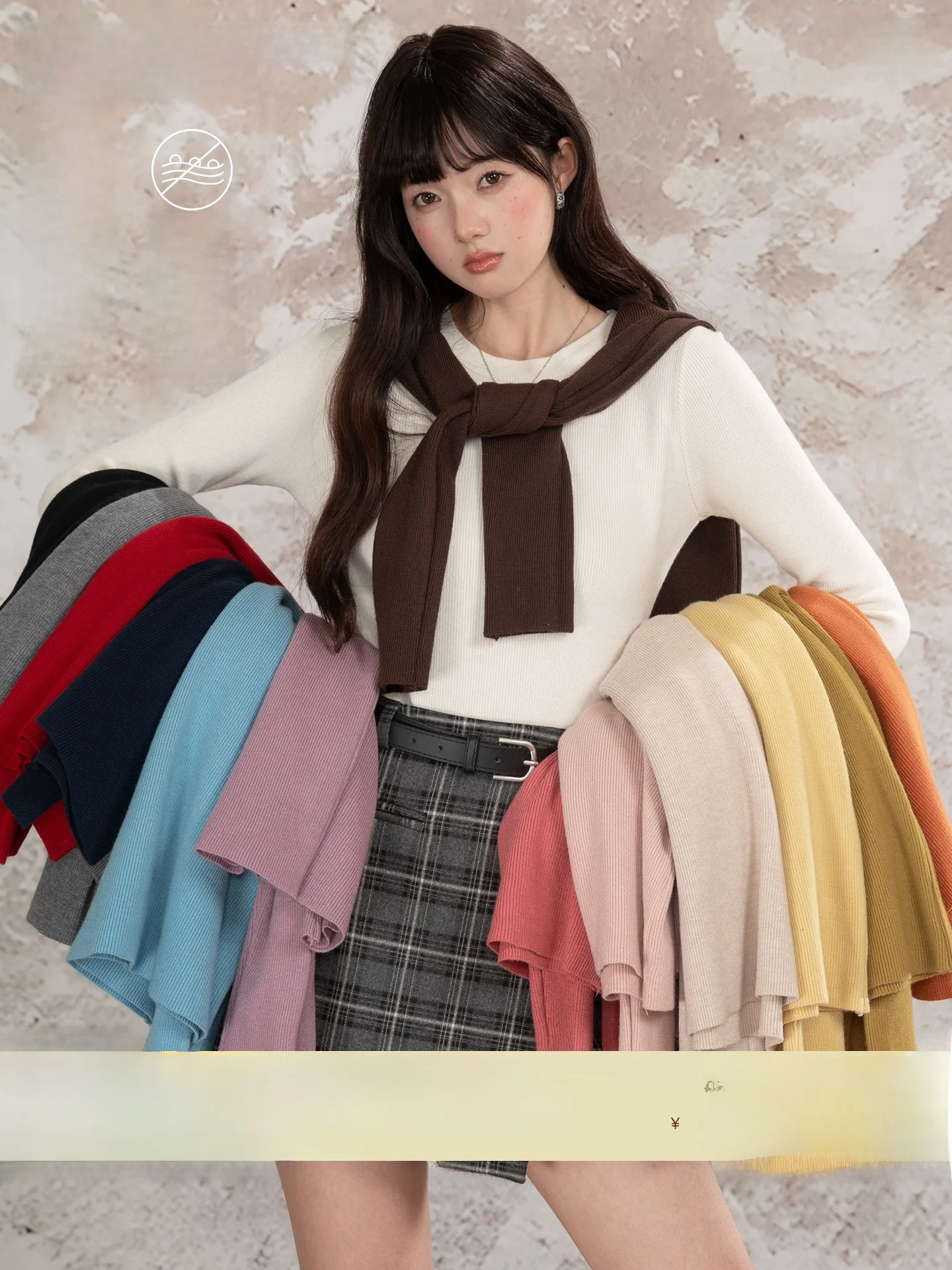 

Loveheynew женский приталенный длинный вязаный свитер светящийся круглый Ne повседневный сарафан осень-зима теплый базовый слой топ