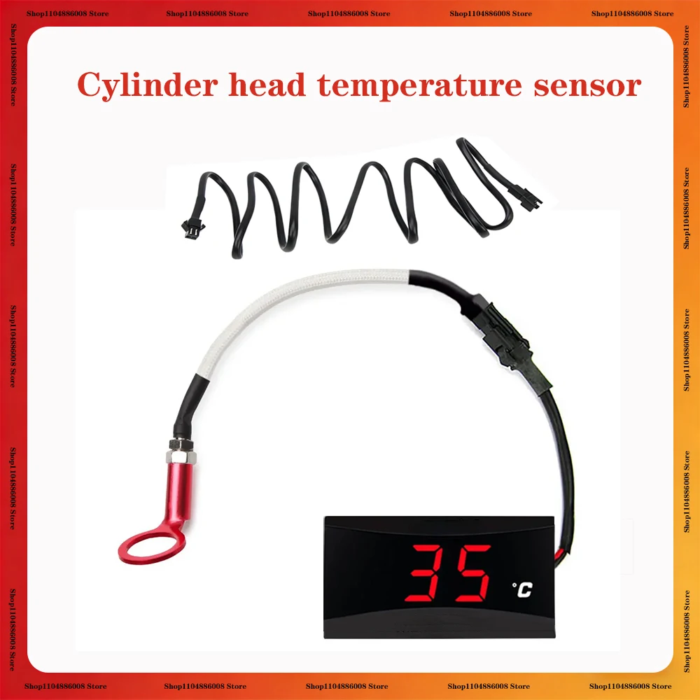 Universal Motorcycle Cylinder Head Temperature Sensor Motorcycle Temperature Measuring Instrument Modificat Thermometer