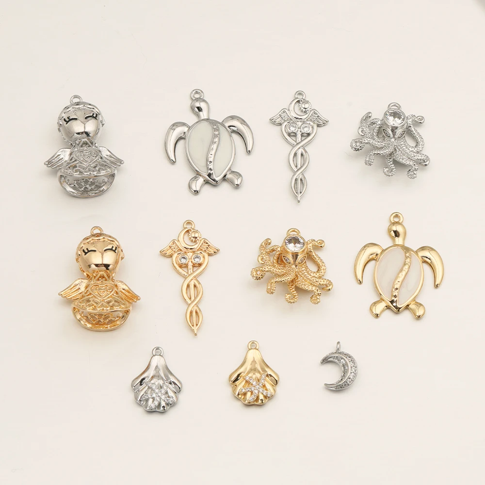 

Cordial Design 30Pcs Jewelry Findings & Components/Hand Made/Copper Pendant/DIY Accessories/Genuine Gold Plating/Charms #194347