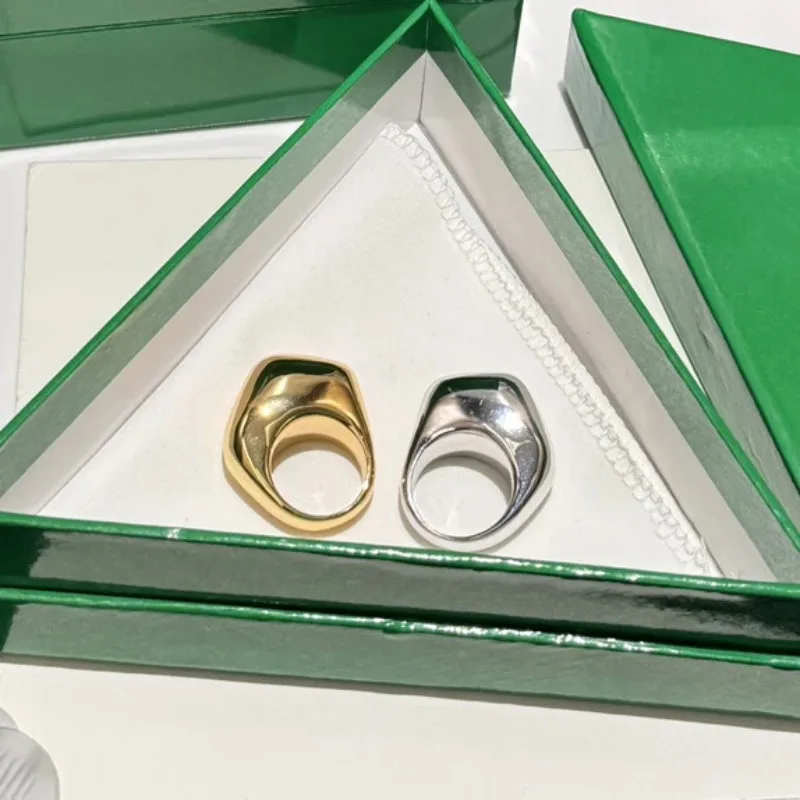 Модное популярное европейское дизайнерское брендовое золотое, серебряное кольцо высшего качества, женское роскошное ювелирное изделие, тренд