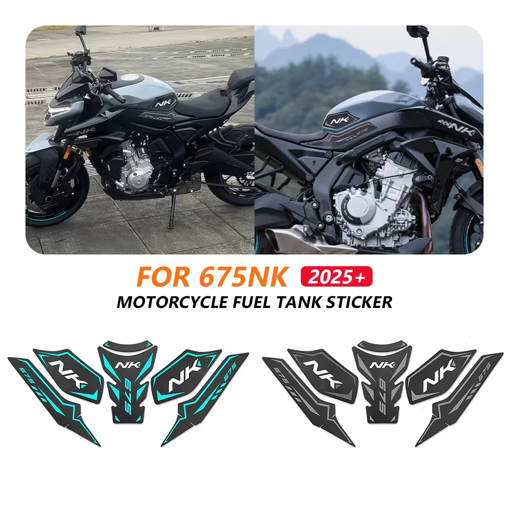 

For CFMOTO 675NK 2025 2026 Motorcycle Anti Slip Fuel Tank Pad Side Knee Traction Grip Sticker NK675 CF675 675 Protective Decals