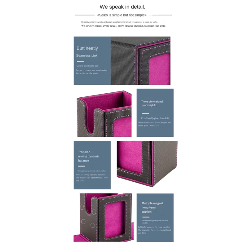 กล่องใส่การ์ดซื้อขายระดับพรีเมียม ABGN เพื่อปกป้องกล่องดาดฟ้าซื้อขายการ์ดเหมาะสําหรับกล่องใส่การ์ดหนังดาดฟ้า