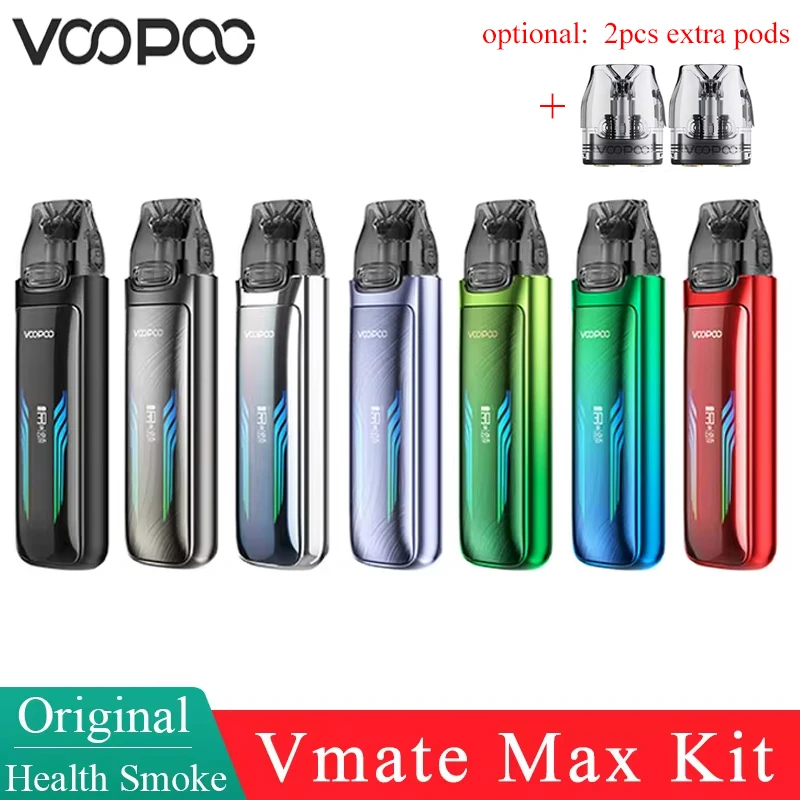 Original VOOPOO Vmate Max Kit 3ml Upgrade Vmate Top Fill Cartridge 0.4ohm 0.7ohm 1200mAh Battery Electronic Cigarette Vaporizer