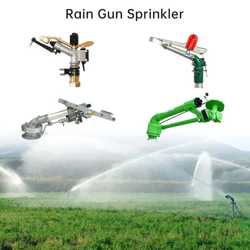 Portable water cannon sprinkler head agricultural rain with pump irrigation cannon reach 200m