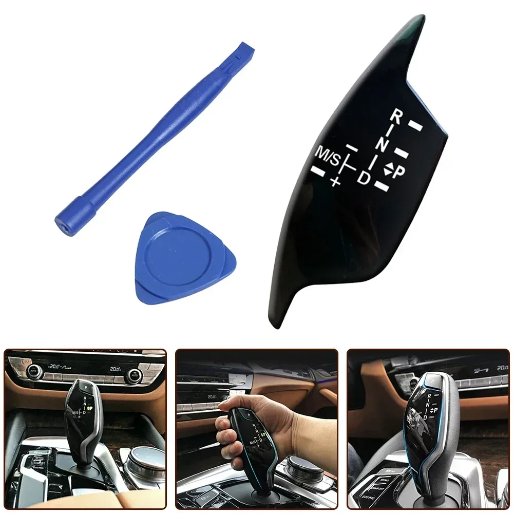 Gear Shift Knob Panel Cover For BMW 5 6 7 For X3 Series G30 G32 G11 2018-2023 Black Auto Accessories