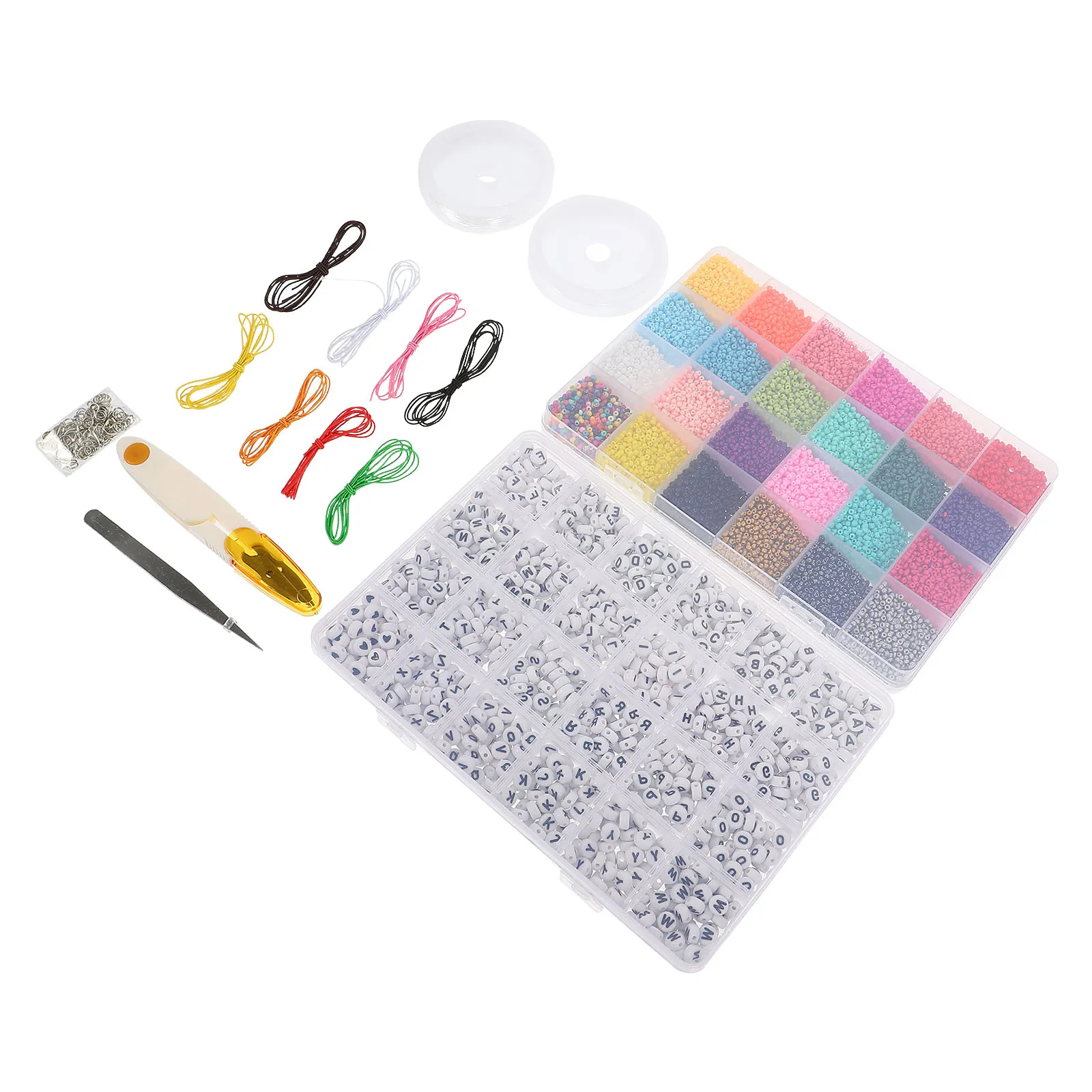 

DIY Jewelry Making Beads Bracelet Kit Accessories Craft Supplies Spacer Black Stone Loose Beads Jewelry Projects