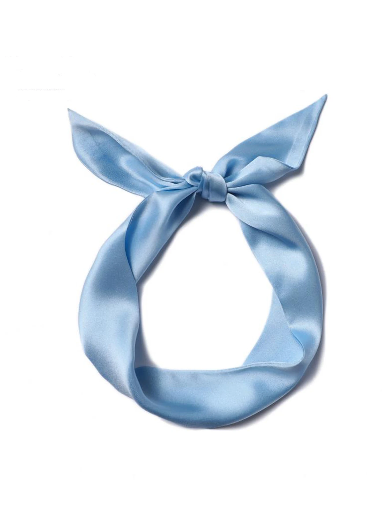 Frau dünner Seidenschal langes Haarstreifen Seidenband kleine Halstücher Taschengriff Band Schal Kopftuch Damen Krawatte 4 cm * 90 cm – Detail 7