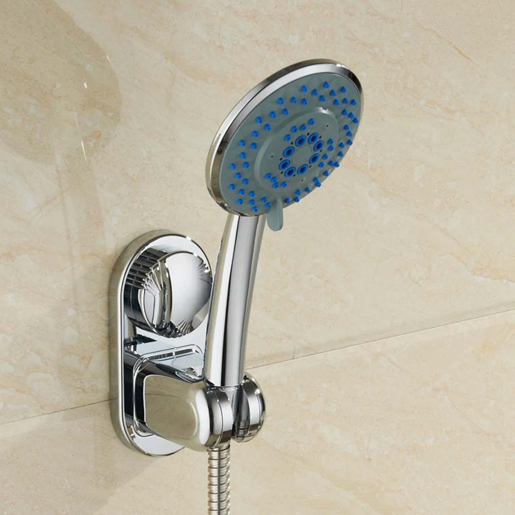 

2 pcs Vacuum Suction Cup Shower Holder 3 Inch Silicone Mount For Bathroom Wall Glass Bathtub Reusable Adjustable 3/4 Inch Abs