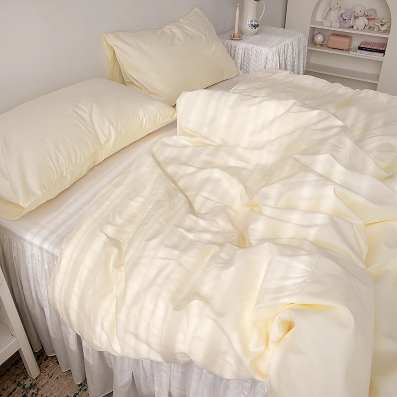 Pink Pure Cotton Single Piece Duvet Cover Modern Minimalist Style Bedding All Cotton Fabric Warmth Storage Non Disposable