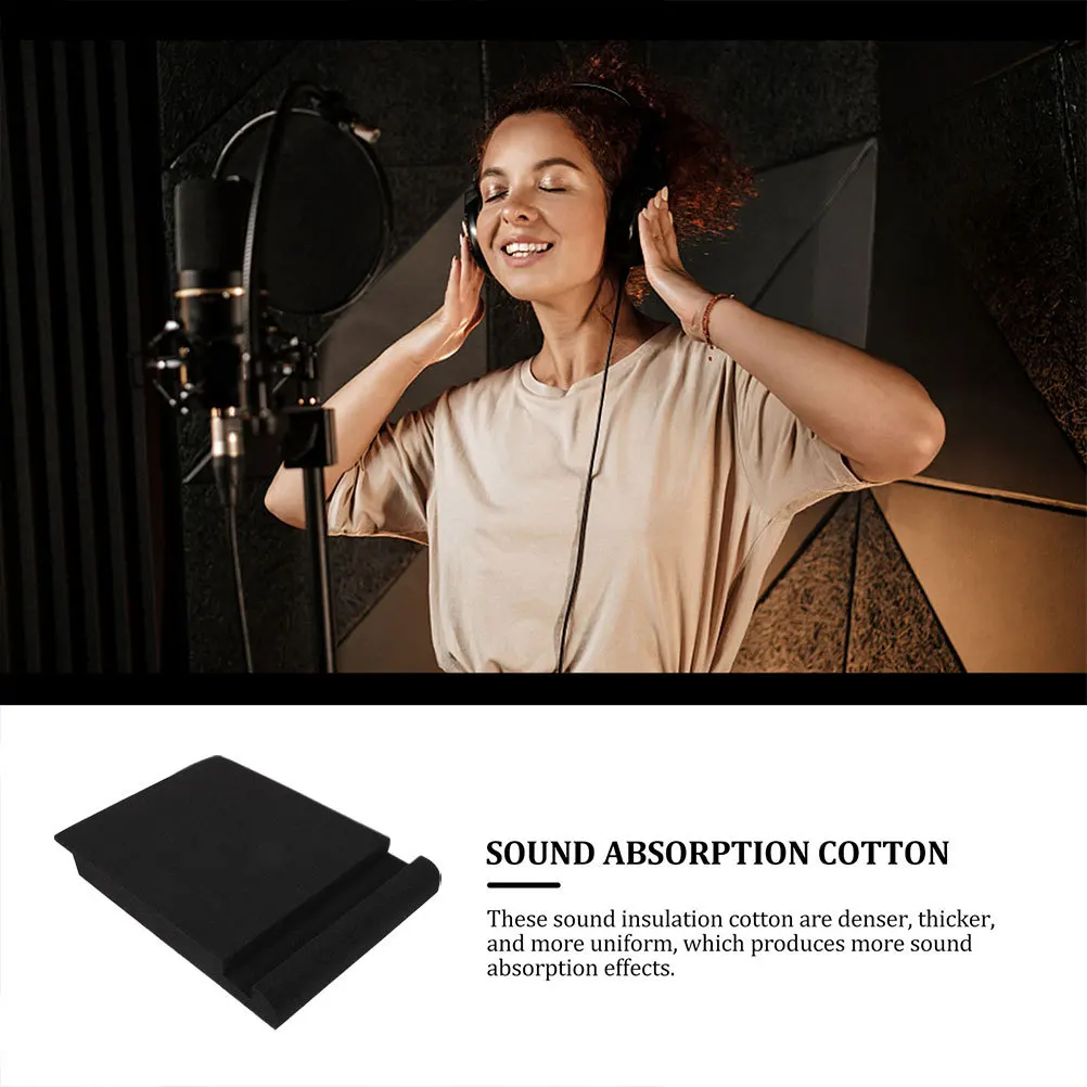 

1pcs Speaker Isolation Pad Thick Denser Foam Anti-Slip Base For Studio Home Office Monitor Sound Absorption Vibration Control
