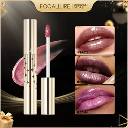 FOCALLURE-Rouge à Lèvres Liquide Diamant Imperméable Longue Durée, Super Perle Brillante, 12 Couleurs, Paillettes Métalliques, Maquillage Brcorporelle, Cosmétiques Jules