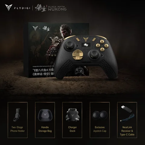 FLYDIGI APEX 4 Elite contrôleur de jeu mythe noir: Wukong Edition_PC/Switch/Android_Nearlink 2000Hz nouveau