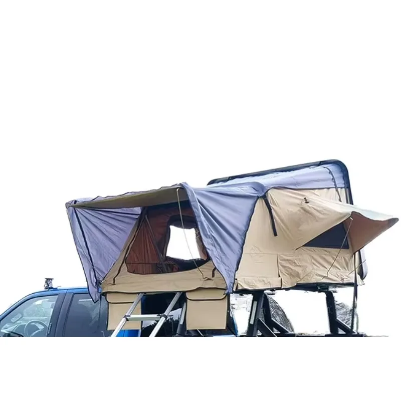 For WOQI Outdoor Truck/SUV/Car Roof Tent Hard Shell High Elasticity Waterproof UV Resistant for Summer UV Resistant Ox 2-3
