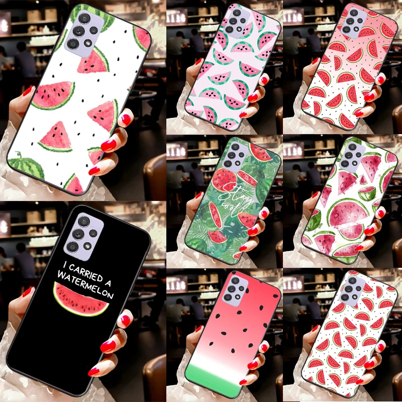 Summer Fruit Watermelon Case For Samsung A52S A12 A22 A32 A52 A72 A34 A70 A51 A71 A54 A13 A33 A73 A53 Back Cover