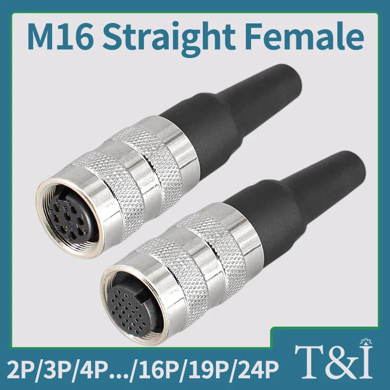 Série Aviação Mental Plug Conector à Prova Dstraight Água Fêmea Reta Holetipo M16092 12 16 18 19pin 10 20 Peças M16 J09