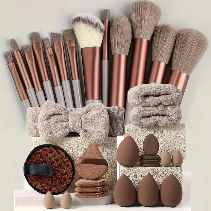 Set di pennelli per trucco professionale con strumenti da 33 pezzi Kit per trucco Strumenti di bellezza professionali morbidi Varie specifiche disponibili