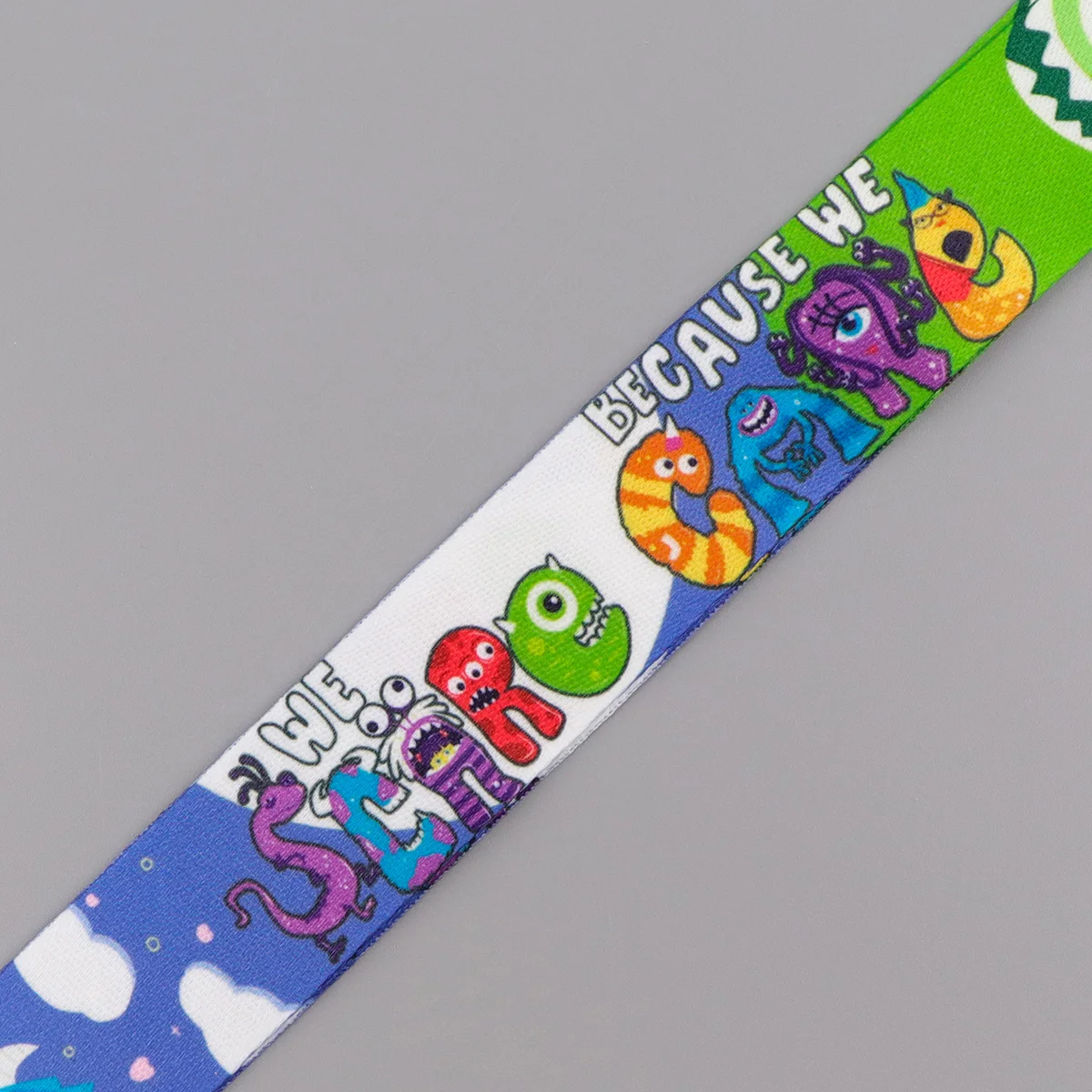 

Cute Monster Lanyard Neck Strap Keychain Anime Figures Card Cover Badge Holder Mobile Phone Hang Rope Keyring Accessories Gifts