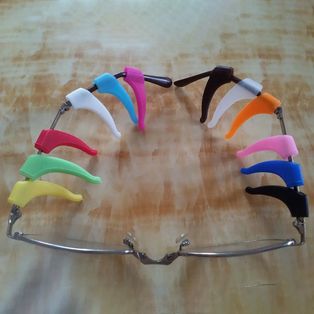 

20Pairs Anti-Slip Silicone Glasses Leg Covers for Running Swimming Outdoor Sports Eyewear Frame Fixed Cover Glasses Leg Covers