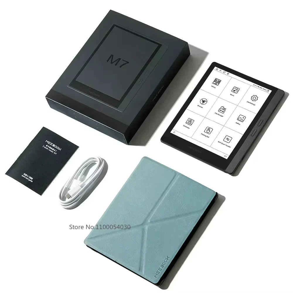 Meebook M7 E-Book Reader 6.8 Inches E-reader 300PPI HD E-ink Screen Android 11 Open System 32GRAM and Phycial Button