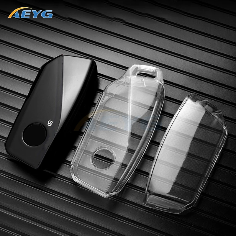 TPU Car Key Case Cover Shell Fob For for BMW Series 7 735i 740Li X7 X1 U11 2023 I7 G07 LCI XM 2023 Key Chain Accessories