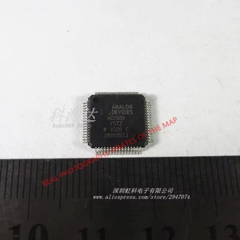 

2pcs/lot AD1939YSTZ AD1939 QFP 4 ADC/8 DAC with PLL, 192 kHz, 24-Bit CODEC