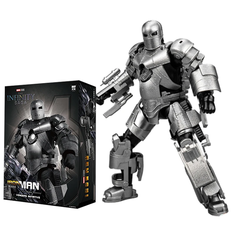 

Fondjoy Marvel Iron Man MK1 Assemble Toy First Generation Iron Man ABS Material 1/12 Action Figures Toy Birthday Gifts for Boys