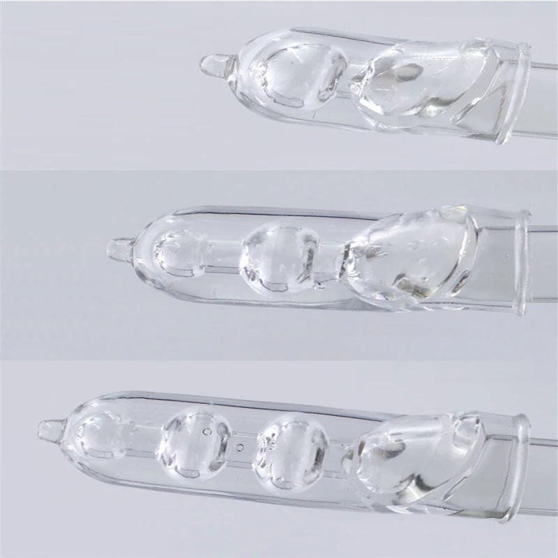 3 Sizes Reusable Condoms Lengthen Penis Enlargement Extend Semen Lock Ring Penis Sleeves Condom Cock Extender Sex Toys for Men view 5